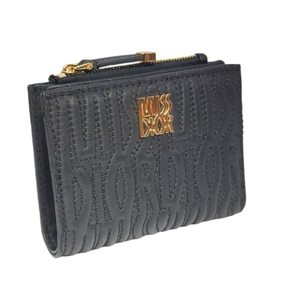 Miss Dior Dahlia Wallet Black Lambskin with Quilted Miss Dior Allover Motif - Picture 5 of 9